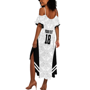 Custom Egypt Football Summer Maxi Dress 2026 Glory Run White Edition