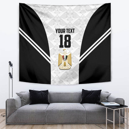 Custom Egypt Football Tapestry 2026 Glory Run White Edition