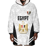 Custom Egypt Football Wearable Blanket Hoodie 2026 Glory Run White Edition