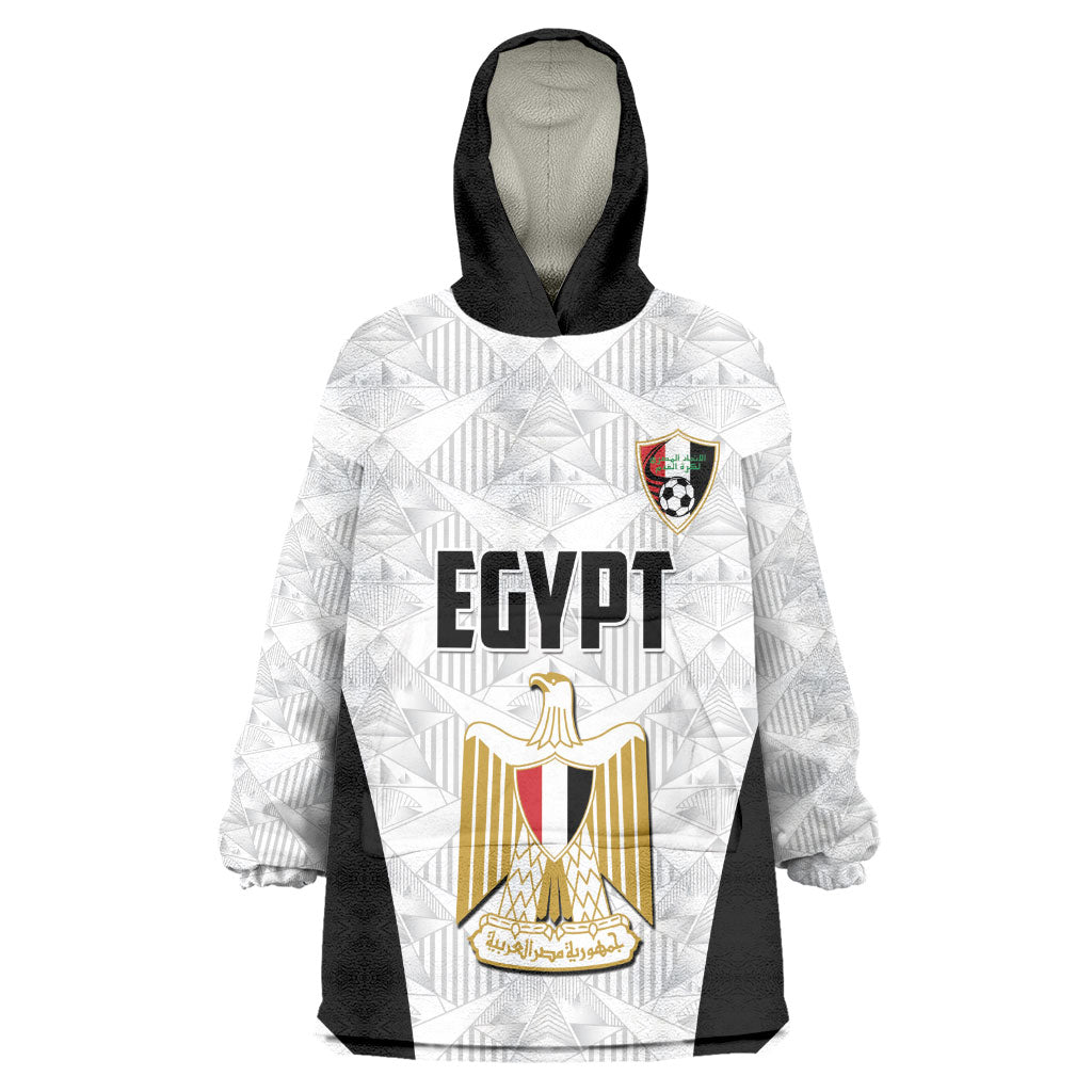 Custom Egypt Football Wearable Blanket Hoodie 2026 Glory Run White Edition