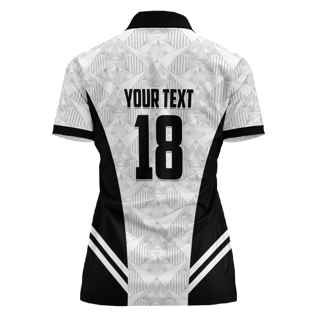 Custom Egypt Football Women Polo Shirt 2026 Glory Run White Edition