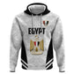 Custom Egypt Football Zip Hoodie 2026 Glory Run White Edition
