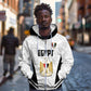 Custom Egypt Football Zip Hoodie 2026 Glory Run White Edition