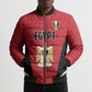 Custom Egypt Football Bomber Puffer Jacket 2026 Glory Run Red Edition