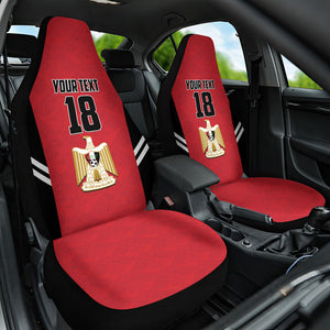 Custom Egypt Football Car Seat Cover 2026 Glory Run Red Edition