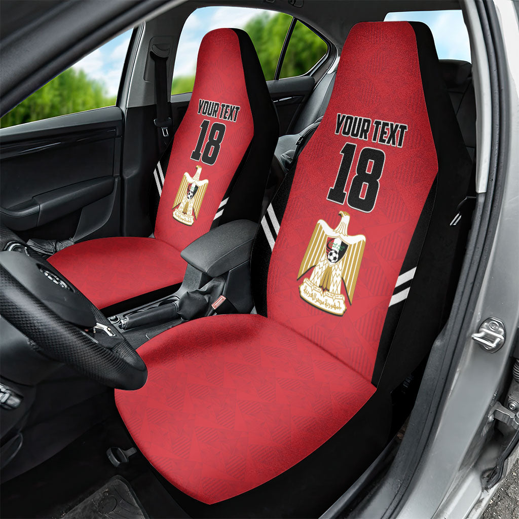 Custom Egypt Football Car Seat Cover 2026 Glory Run Red Edition