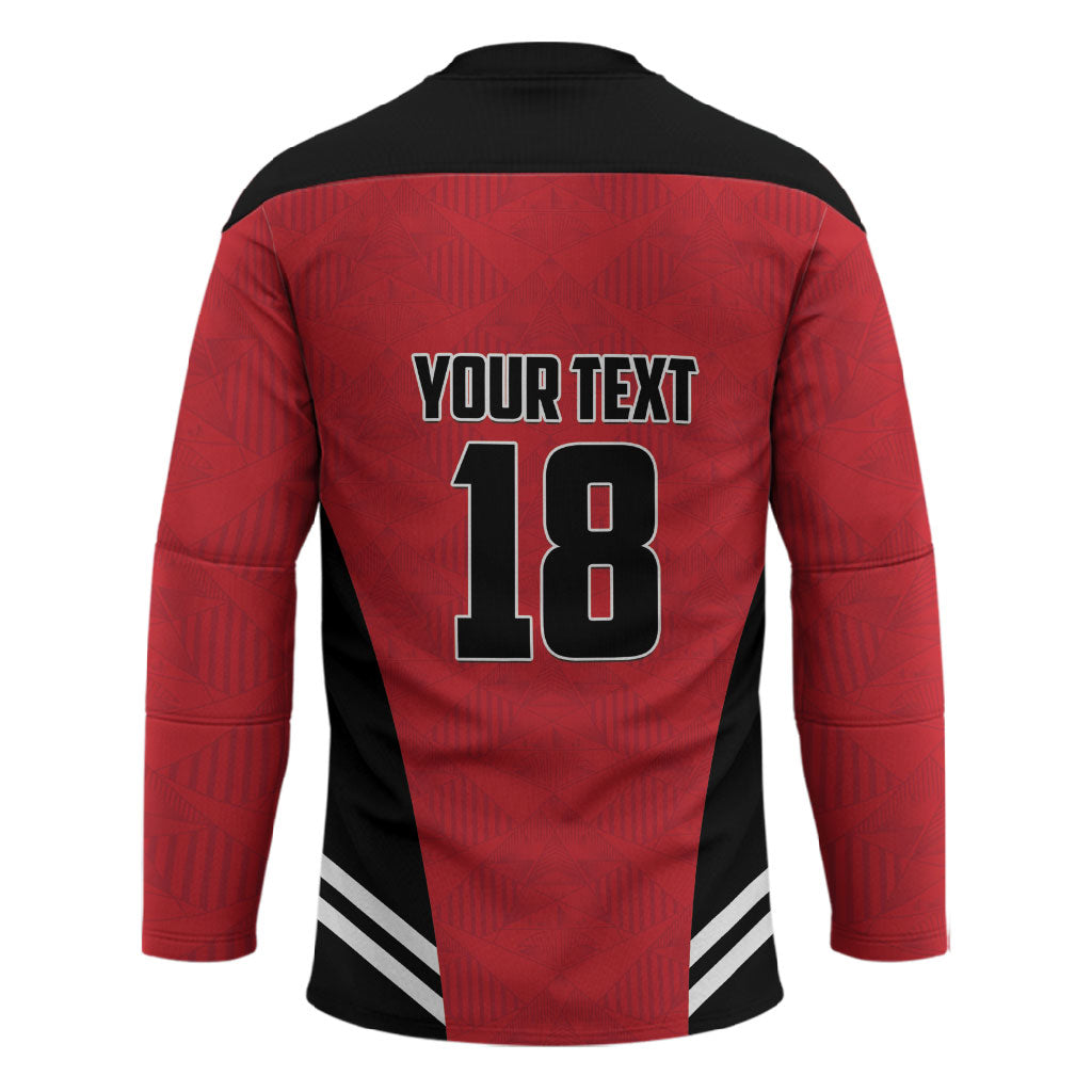 Custom Egypt Football Hockey Jersey 2026 Glory Run Red Edition