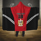 Custom Egypt Football Hooded Blanket 2026 Glory Run Red Edition