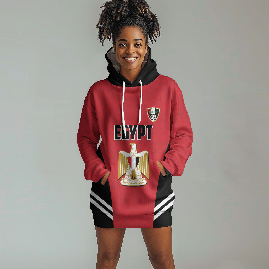 Custom Egypt Football Hoodie Dress 2026 Glory Run Red Edition