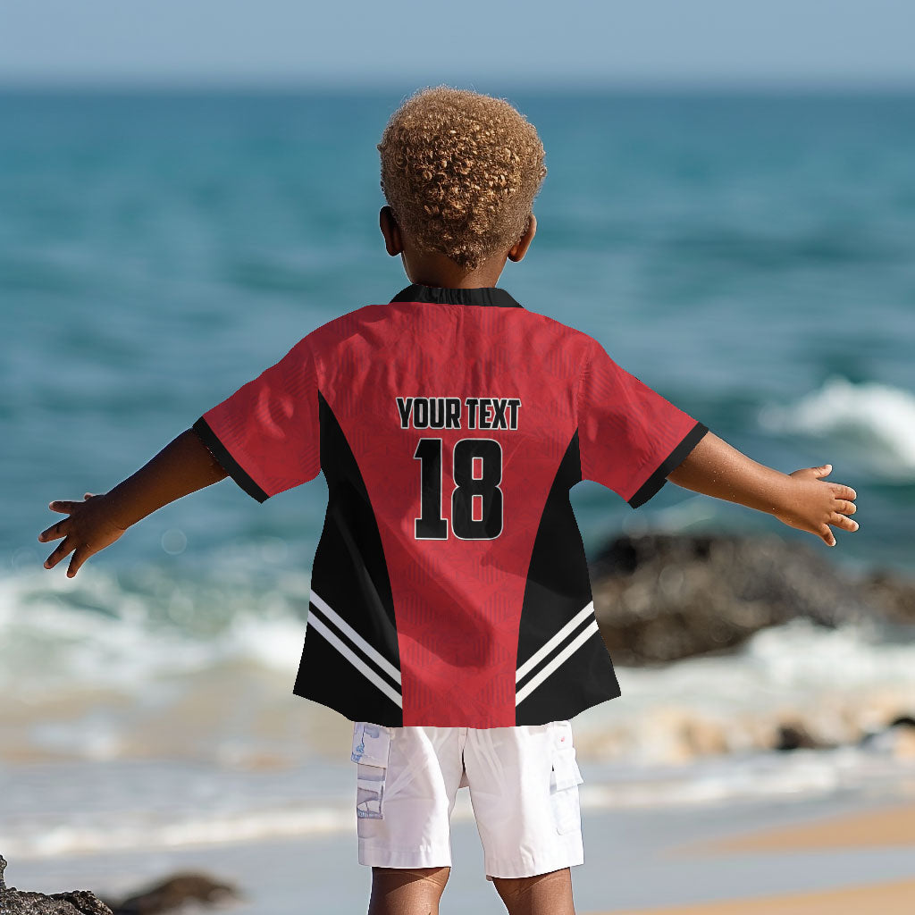 Custom Egypt Football Kid Hawaiian Shirt 2026 Glory Run Red Edition