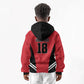 Custom Egypt Football Kid Hoodie 2026 Glory Run Red Edition