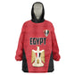 Custom Egypt Football Kid Wearable Blanket Hoodie 2026 Glory Run Red Edition