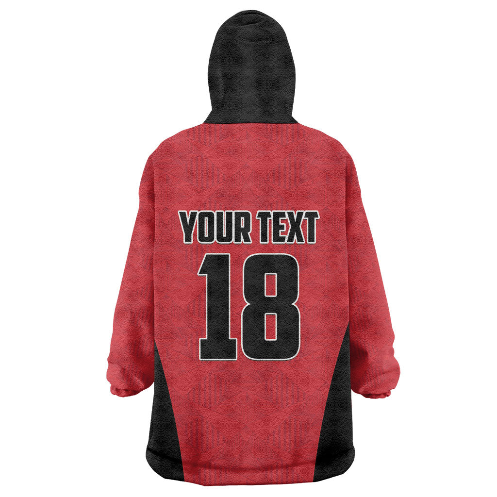 Custom Egypt Football Kid Wearable Blanket Hoodie 2026 Glory Run Red Edition