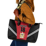 Custom Egypt Football Leather Tote Bag 2026 Glory Run Red Edition