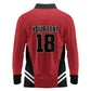 Custom Egypt Football Long Sleeve Polo Shirt 2026 Glory Run Red Edition