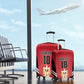 Custom Egypt Football Luggage Cover 2026 Glory Run Red Edition