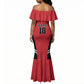 Custom Egypt Football Mermaid Dress 2026 Glory Run Red Edition