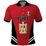 Custom Egypt Football Polo Shirt 2026 Glory Run Red Edition