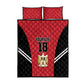 Custom Egypt Football Quilt Bed Set 2026 Glory Run Red Edition