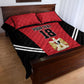 Custom Egypt Football Quilt Bed Set 2026 Glory Run Red Edition