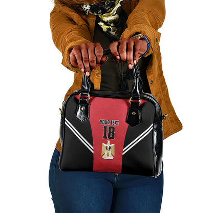 Custom Egypt Football Shoulder Handbag 2026 Glory Run Red Edition