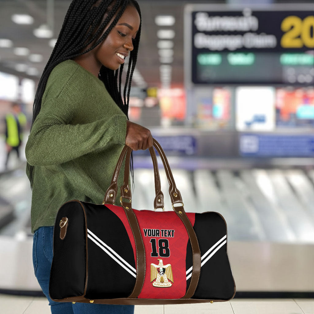 Custom Egypt Football Travel Bag 2026 Glory Run Red Edition