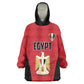 Custom Egypt Football Wearable Blanket Hoodie 2026 Glory Run Red Edition