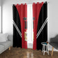 Custom Egypt Football Window Curtain 2026 Glory Run Red Edition