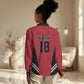 Custom Egypt Football Women Casual Shirt 2026 Glory Run Red Edition