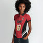 Custom Egypt Football Women Polo Shirt 2026 Glory Run Red Edition