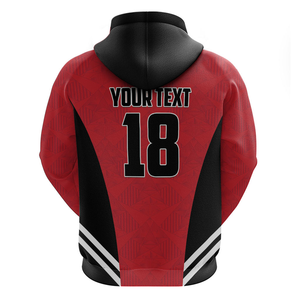 Custom Egypt Football Zip Hoodie 2026 Glory Run Red Edition