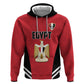 Custom Egypt Football Zip Hoodie 2026 Glory Run Red Edition