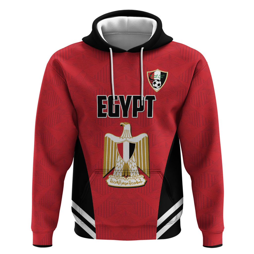 Custom Egypt Football Zip Hoodie 2026 Glory Run Red Edition