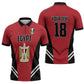 Custom Egypt Football Zipper Polo Shirt 2026 Glory Run Red Edition