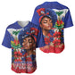 Haitian Princess Baseball Jersey Cultural Pride Floral Art