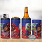 Haitian Princess 4 in 1 Can Cooler Tumbler Cultural Pride Floral Art