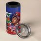 Haitian Princess 4 in 1 Can Cooler Tumbler Cultural Pride Floral Art
