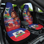Haitian Princess Car Seat Cover Cultural Pride Floral Art