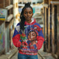 Haitian Princess Hoodie Cultural Pride Floral Art