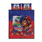 Haitian Princess Quilt Bed Set Cultural Pride Floral Art
