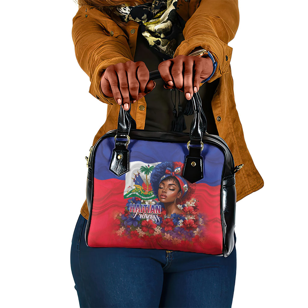 Haitian Princess Shoulder Handbag Cultural Pride Floral Art