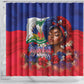 Haitian Princess Shower Curtain Cultural Pride Floral Art