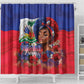 Haitian Princess Shower Curtain Cultural Pride Floral Art