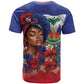 Haitian Princess T shirt Cultural Pride Floral Art
