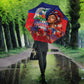 Haitian Princess Umbrella Cultural Pride Floral Art