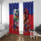 Haitian Princess Window Curtain Cultural Pride Floral Art