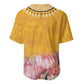 Africa Dashiki Baseball Jersey King Protea Floral Motif Patterns