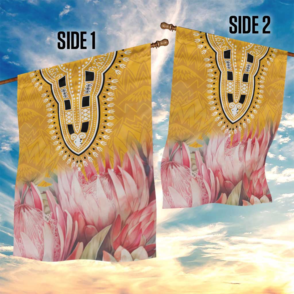 Africa Dashiki Garden Flag King Protea Floral Motif Patterns