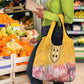 Africa Dashiki Grocery Bag King Protea Floral Motif Patterns