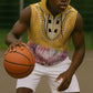Africa Dashiki Sleeveless Zip Hoodie King Protea Floral Motif Patterns - African Pride